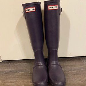 Hunter Tall Rainboots - Cavendish Blue Purple